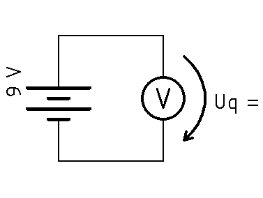 alt:"Schaltplan: Messen der Batteriespannung", w:50
