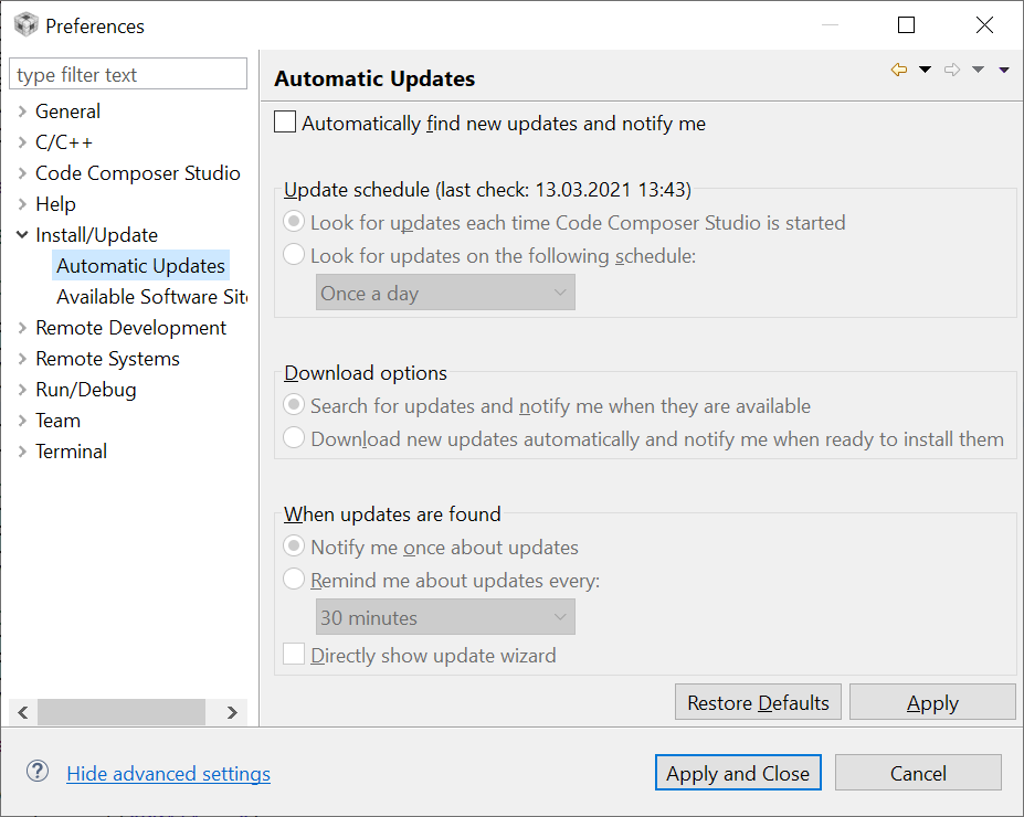 alt: "Deaktivieren automatischer Updates", w:40