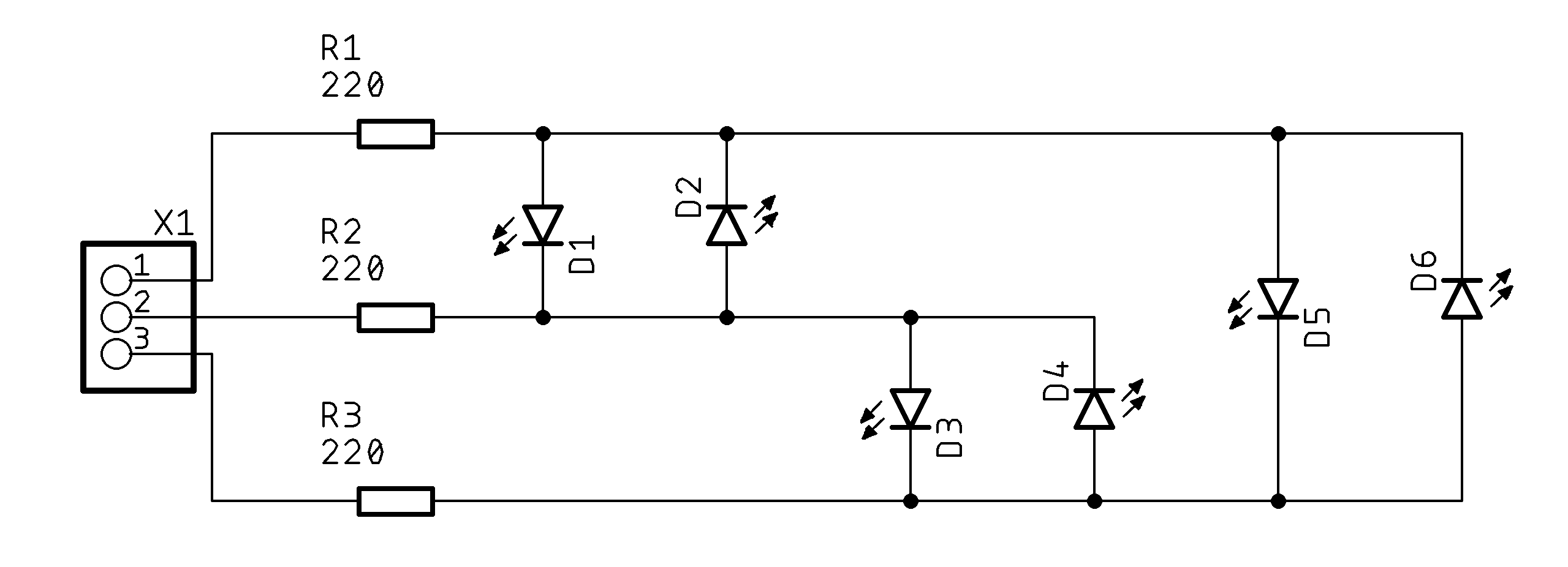 alt: "Charlieplexing mit 3 Pins", w: 50